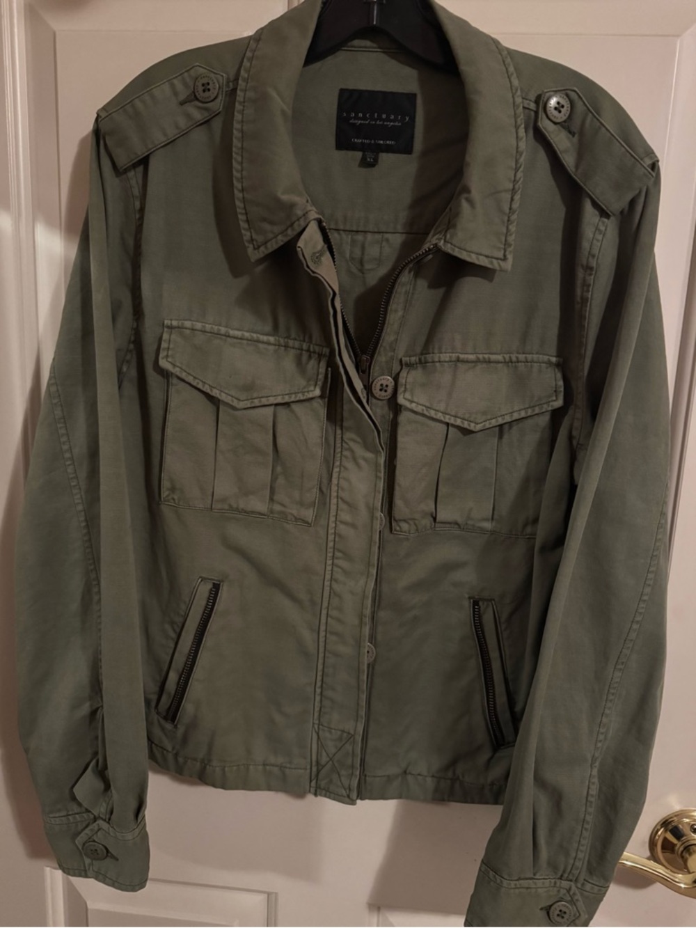 Sanctuary Utility Habitat Jacket In Olive **NWOT**  Size - XL - Picture 2 of 16